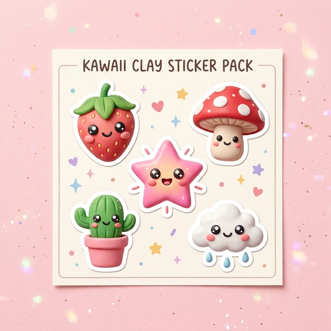 Kawaii Digital Sticker Pack Vol. 2